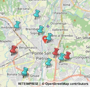 Mappa Via S. Clemente, 24036 Ponte San Pietro BG, Italia (2.26167)