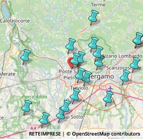 Mappa Via S. Clemente, 24036 Ponte San Pietro BG, Italia (8.62)