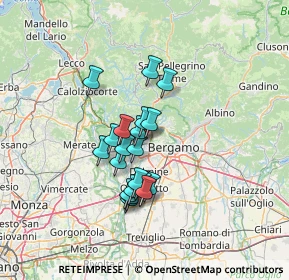 Mappa Via S. Clemente, 24036 Ponte San Pietro BG, Italia (10.3025)