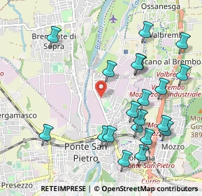Mappa Via S. Clemente, 24036 Ponte San Pietro BG, Italia (1.1345)