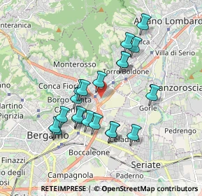 Mappa Via de Pretis, 24124 Bergamo BG, Italia (1.624)