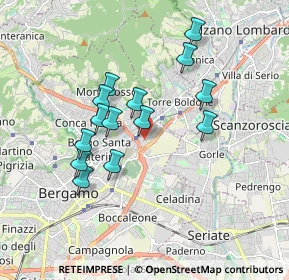 Mappa Via de Pretis, 24124 Bergamo BG, Italia (1.54071)
