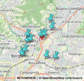 Mappa Via de Pretis, 24124 Bergamo BG, Italia (1.54)