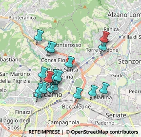 Mappa Via Bezzecca, 24124 Bergamo BG, Italia (1.7655)
