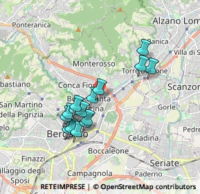 Mappa Via Bezzecca, 24124 Bergamo BG, Italia (1.554)