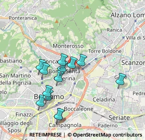 Mappa Via Bezzecca, 24124 Bergamo BG, Italia (1.74846)