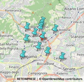 Mappa Via Bezzecca, 24124 Bergamo BG, Italia (1.37167)