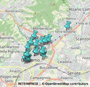 Mappa Via Bezzecca, 24124 Bergamo BG, Italia (1.49526)