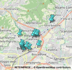 Mappa Via Bezzecca, 24124 Bergamo BG, Italia (1.53714)