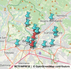 Mappa Via Bezzecca, 24124 Bergamo BG, Italia (2.87889)