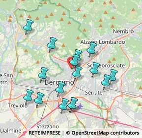 Mappa Via Bezzecca, 24124 Bergamo BG, Italia (3.6325)