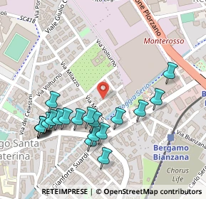 Mappa Via Bezzecca, 24124 Bergamo BG, Italia (0.2615)