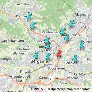 Mappa Via dei Ghirardelli, 24124 Bergamo BG, Italia (1.89333)