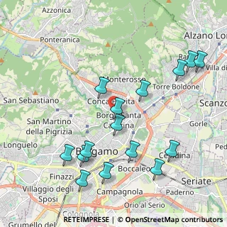 Mappa Via dei Ghirardelli, 24124 Bergamo BG, Italia (2.21133)