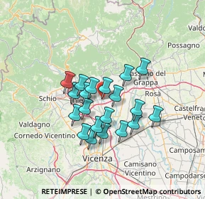 Mappa Via Irene Fioravanzo, 36042 Breganze VI, Italia (10.343)