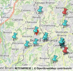 Mappa Via Salvo D'Acquisto, 20842 Besana In Brianza MB, Italia (2.40765)