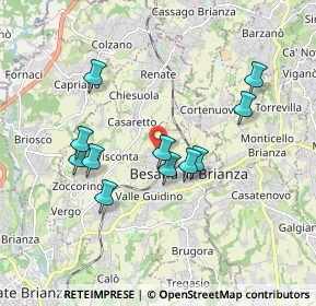 Mappa Via Salvo D'Acquisto, 20842 Besana In Brianza MB, Italia (1.65818)