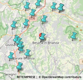 Mappa Via Salvo D'Acquisto, 20842 Besana In Brianza MB, Italia (4.952)