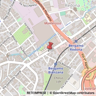 Mappa Via F. Corridoni, 28, 24124 Bergamo, Bergamo (Lombardia)