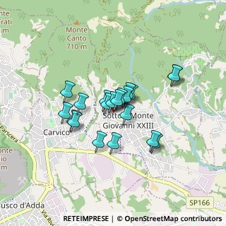 Mappa Via Zaverio Roncalli, 24039 Sotto il Monte Giovanni XXIII BG, Italia (0.609)
