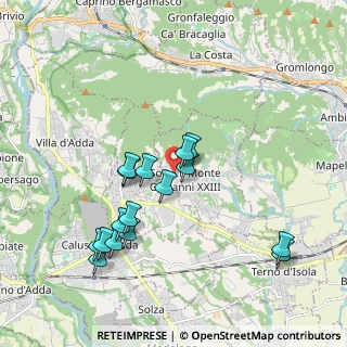 Mappa Via Zaverio Roncalli, 24039 Sotto il Monte Giovanni XXIII BG, Italia (1.87938)