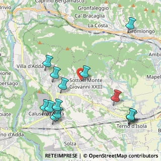 Mappa Via Zaverio Roncalli, 24039 Sotto il Monte Giovanni XXIII BG, Italia (2.43071)