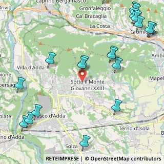 Mappa Via Zaverio Roncalli, 24039 Sotto il Monte Giovanni XXIII BG, Italia (3.0625)