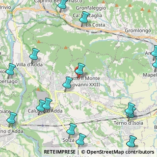 Mappa Via Zaverio Roncalli, 24039 Sotto il Monte Giovanni XXIII BG, Italia (3.32294)