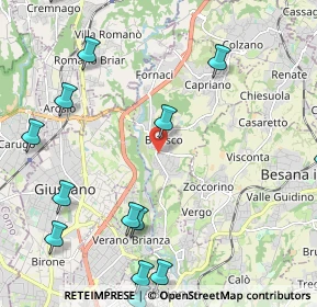 Mappa Via Meyer, 20836 Briosco MB, Italia (2.95357)