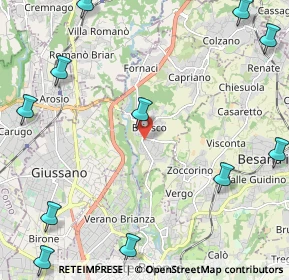 Mappa Via Meyer, 20836 Briosco MB, Italia (3.22)