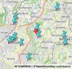 Mappa Via Meyer, 20836 Briosco MB, Italia (2.42417)