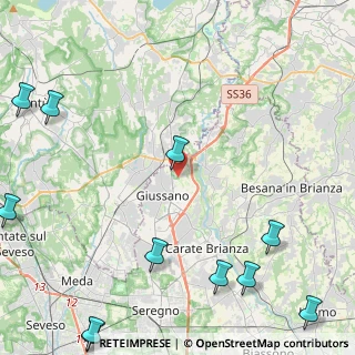 Mappa Via Cristoforo Colombo, 20833 Giussano MB, Italia (6.88182)