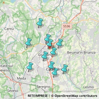 Mappa Via Cristoforo Colombo, 20833 Giussano MB, Italia (3.04727)