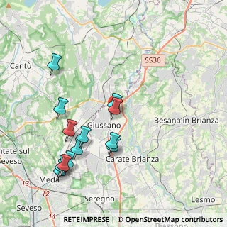 Mappa Via Cristoforo Colombo, 20833 Giussano MB, Italia (4.19769)