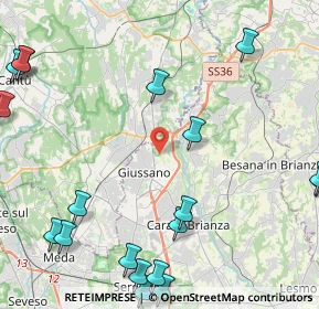 Mappa Via Cristoforo Colombo, 20833 Giussano MB, Italia (6.3595)