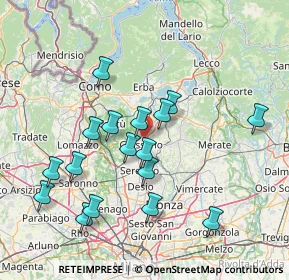 Mappa Via Cristoforo Colombo, 20833 Giussano MB, Italia (14.76235)