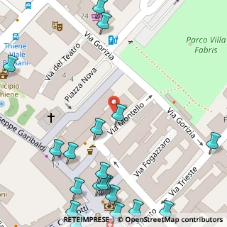 Mappa Piazza Montello, 36016 Thiene VI, Italia (0.1075)