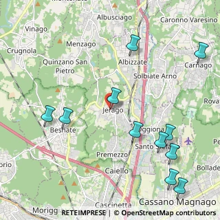 Mappa Via G. Bianchi, 21040 Jerago Con Orago VA, Italia (2.60273)