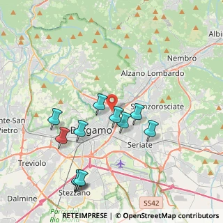 Mappa Via F. Corridoni, 24128 Bergamo BG, Italia (3.95909)