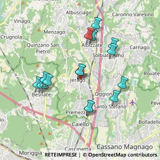 Mappa Via San Rocco, 21040 Jerago Con Orago VA, Italia (1.885)