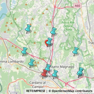 Mappa Via San Rocco, 21040 Jerago Con Orago VA, Italia (4.91818)