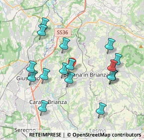 Mappa Via S. Camillo, 20842 Besana In Brianza MB, Italia (3.88813)