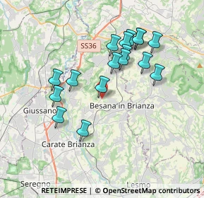 Mappa Via S. Camillo, 20842 Besana In Brianza MB, Italia (3.40176)