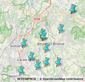 Mappa Via S. Camillo, 20842 Besana In Brianza MB, Italia (4.335)