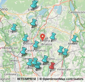 Mappa Via S. Camillo, 20842 Besana In Brianza MB, Italia (9.0905)