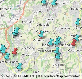 Mappa Via S. Camillo, 20842 Besana In Brianza MB, Italia (2.7265)