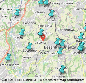 Mappa Via S. Camillo, 20842 Besana In Brianza MB, Italia (2.753)