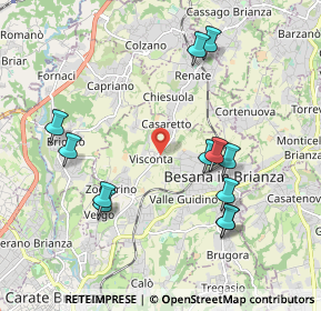 Mappa Via S. Camillo, 20842 Besana In Brianza MB, Italia (2.08)