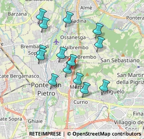 Mappa Via dell'Industria, 24035 Mozzo BG, Italia (1.64429)