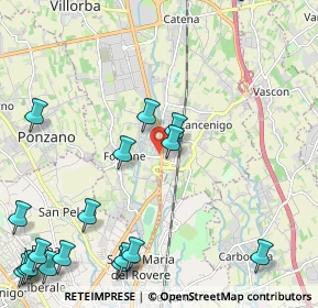 Mappa Via Piavesella, 31050 Villorba TV, Italia (3.02176)